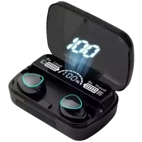 M10 Earbuds, earphones with power bank, earbuds stereo , Earbuds with 3500mAh power bank