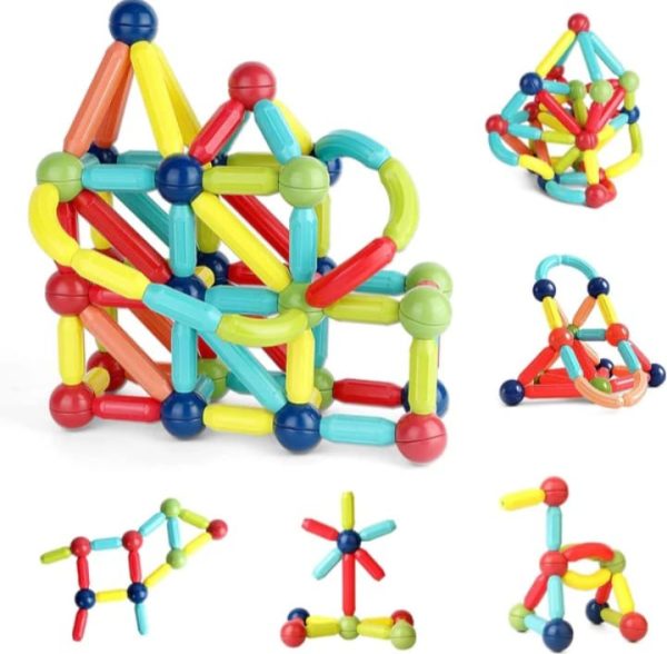 Magnetic Rods Toy 26 Pieces Magnetic Stick Building Blocks Magnetic Blocks For Kids Diy Magnetics Sticks Blocks Montessori Toys – Magnetic Block Set 26 Pcs – Block Set For Kids