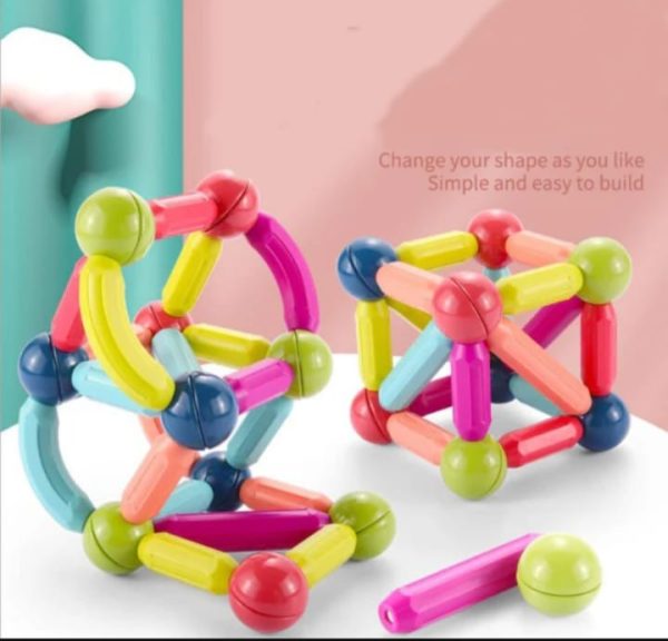 Magnetic Rods Toy 26 Pieces Magnetic Stick Building Blocks Magnetic Blocks For Kids Diy Magnetics Sticks Blocks Montessori Toys – Magnetic Block Set 26 Pcs – Block Set For Kids