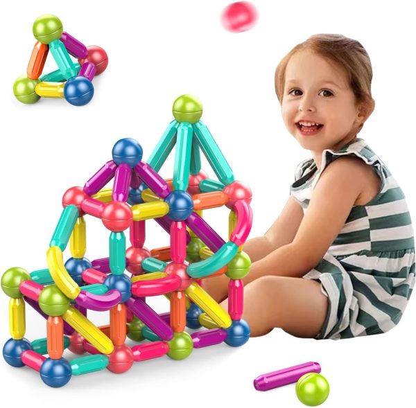 Magnetic Rods Toy 26 Pieces Magnetic Stick Building Blocks Magnetic Blocks For Kids Diy Magnetics Sticks Blocks Montessori Toys – Magnetic Block Set 26 Pcs – Block Set For Kids