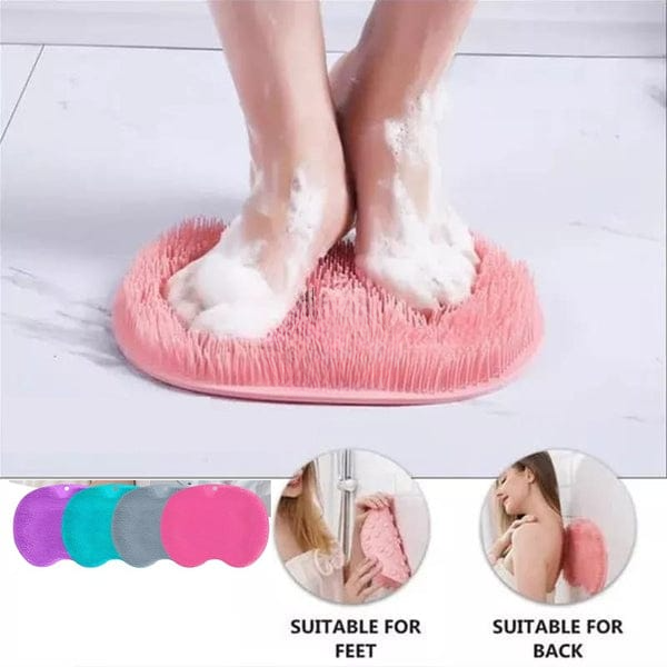 Body Wash Brush Shower Foot & Back Scrubber Mat